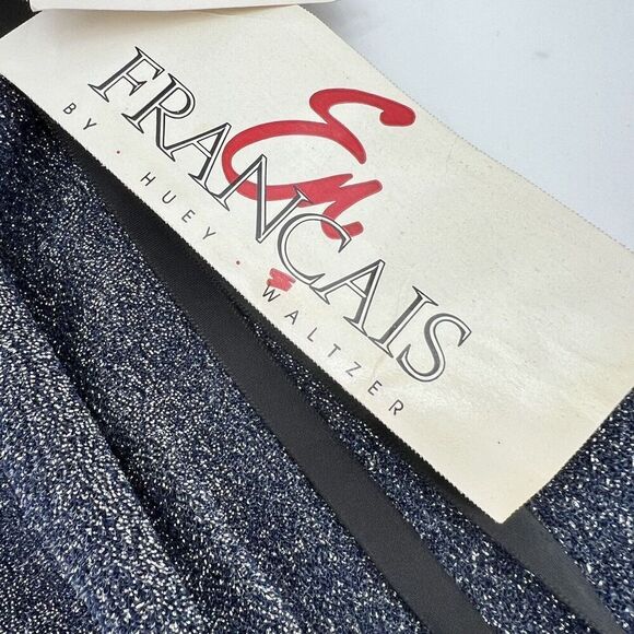 Huey Waltzer Saks Fifth Avenue Blue Sparkle Tank Size 2X NWT VTG - Picture 2 of 4